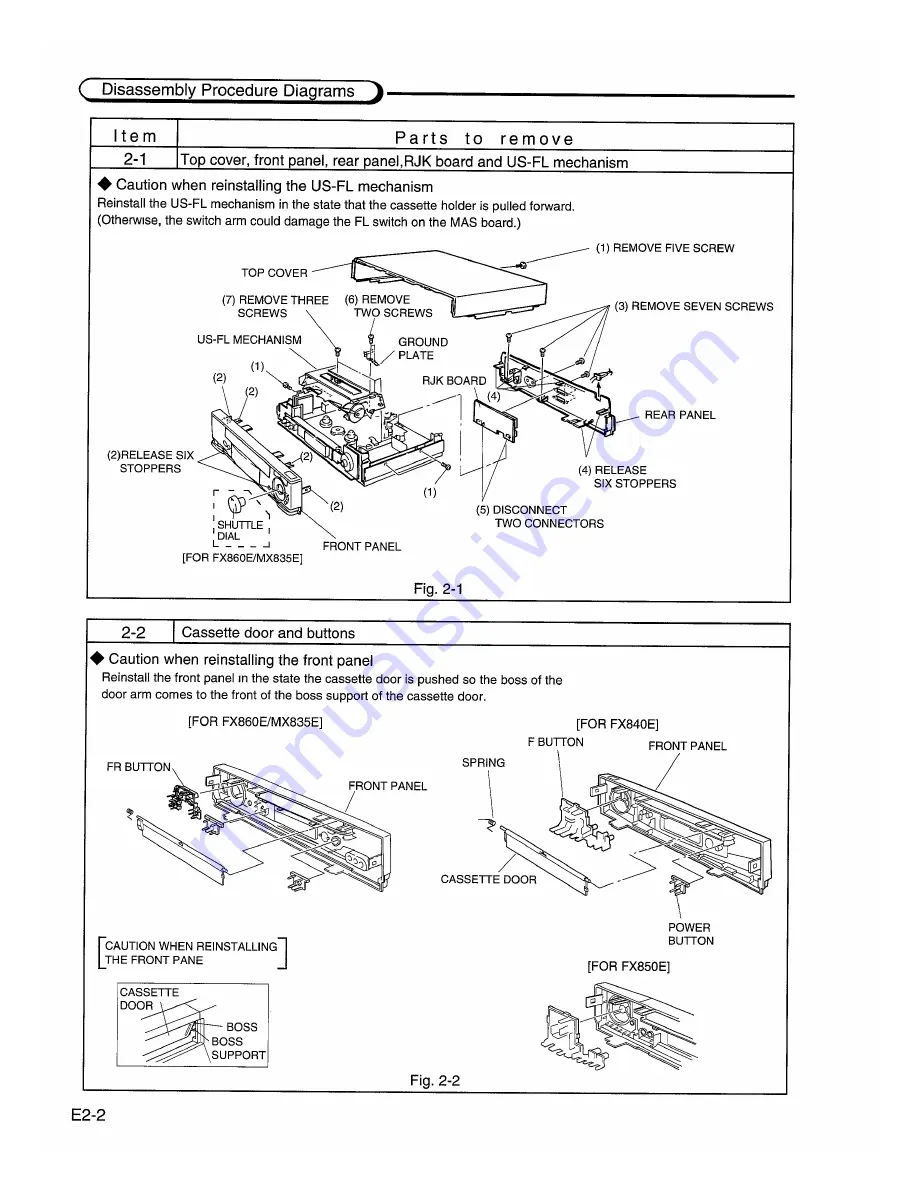 Hitachi VT-FX840E Service Manual Download Page 20