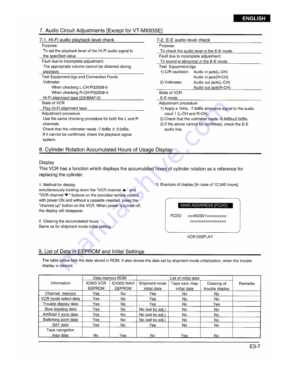 Hitachi VT-FX840E Service Manual Download Page 35