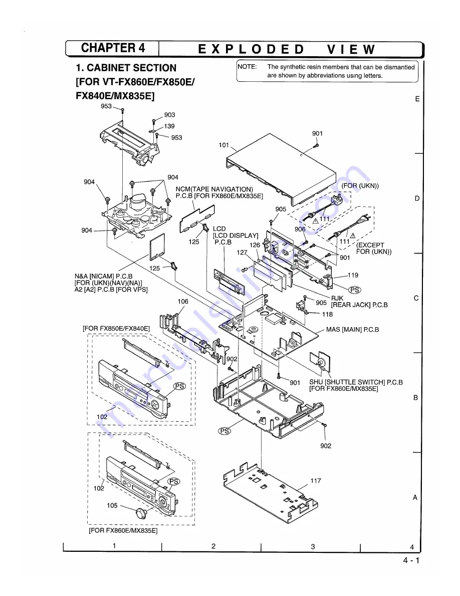 Hitachi VT-FX840E Service Manual Download Page 37