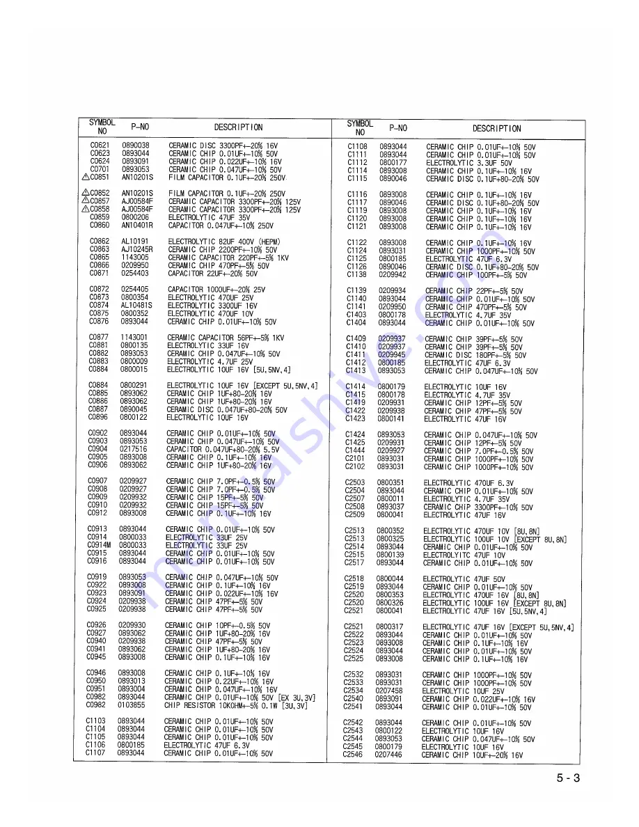 Hitachi VT-FX840E Service Manual Download Page 45