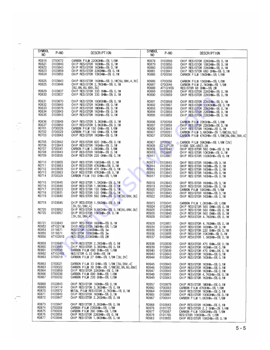 Hitachi VT-FX840E Service Manual Download Page 47