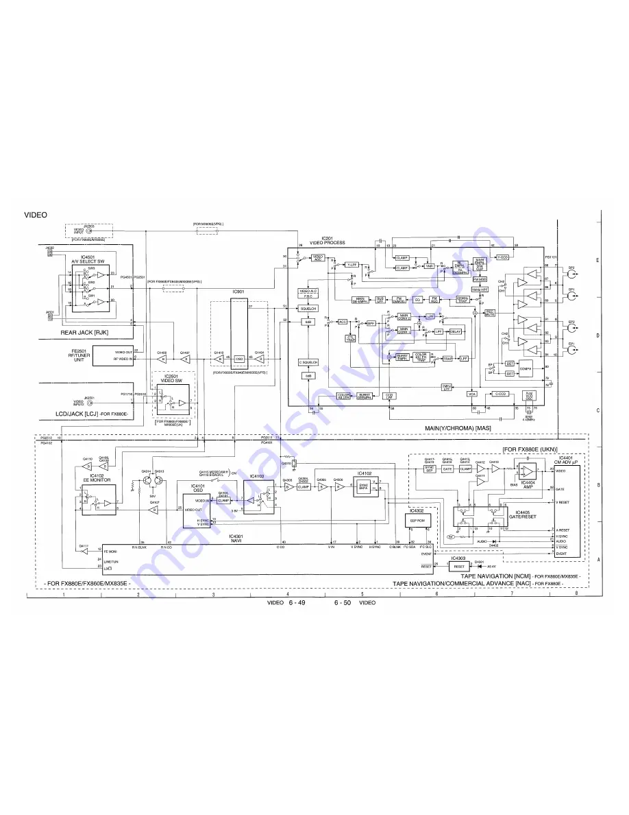 Hitachi VT-FX840E Service Manual Download Page 81