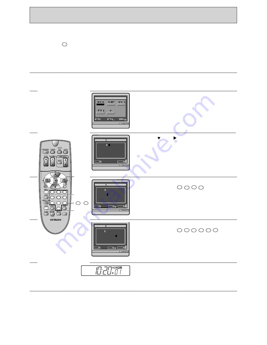 Hitachi VT-FX960E Instruction Manual Download Page 20