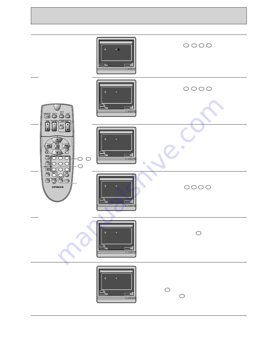 Hitachi VT-FX960E Instruction Manual Download Page 36