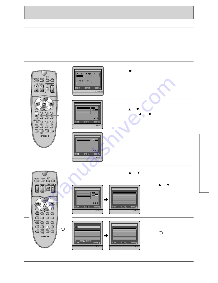 Hitachi VT-FX960E Instruction Manual Download Page 45