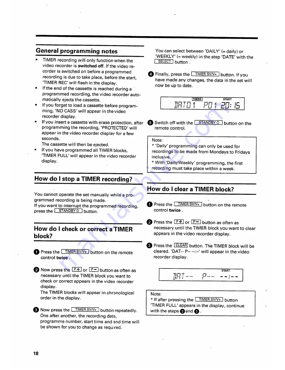 Hitachi VT-M502EUK Operating Instructions Manual Download Page 19