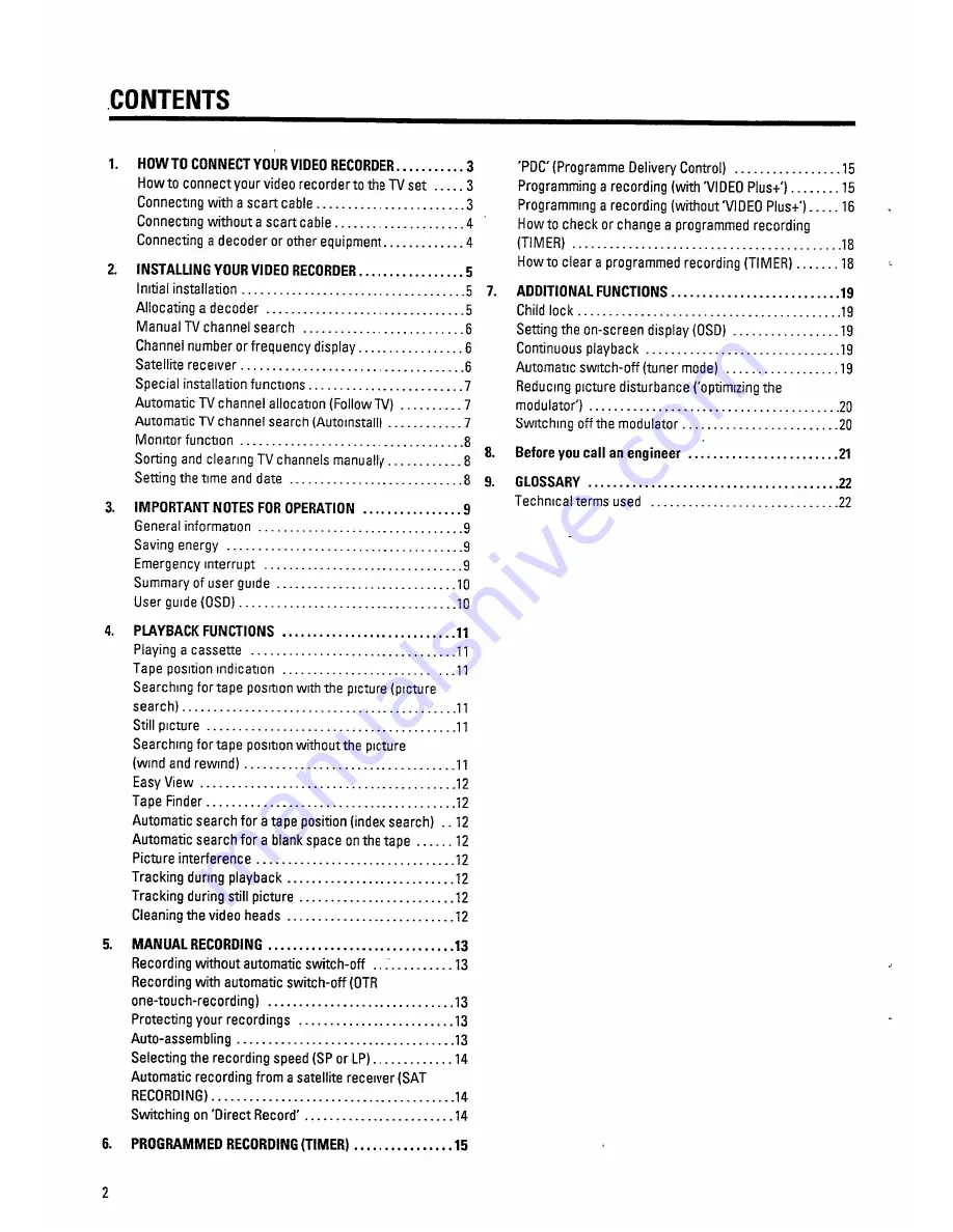 Hitachi VT-MX810EUK Operating Instructions Manual Download Page 5