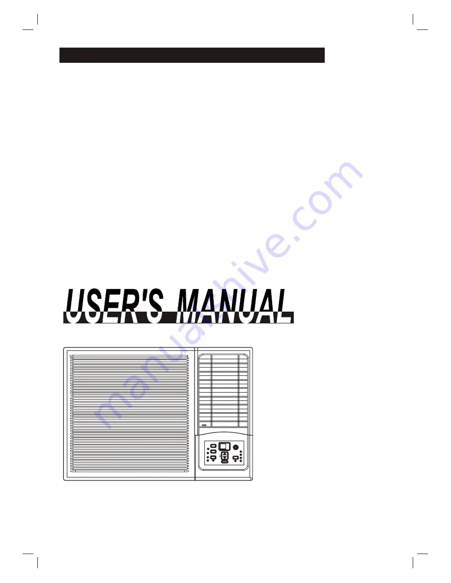 Hitachi WINDOW/WALL TYPE ROOM AIR CONDITIONER User Manual Download Page 1