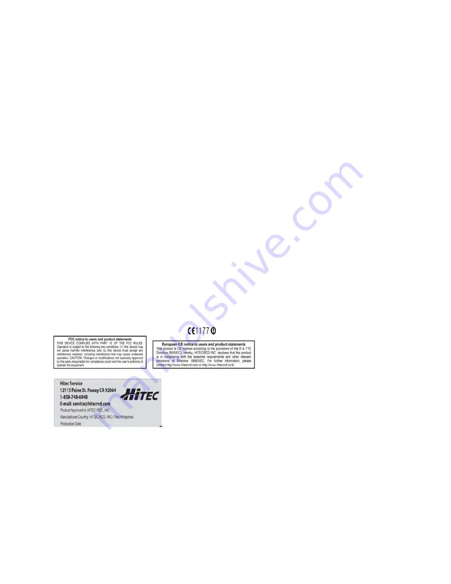 HITEC Lynx 4S Manual Download Page 6