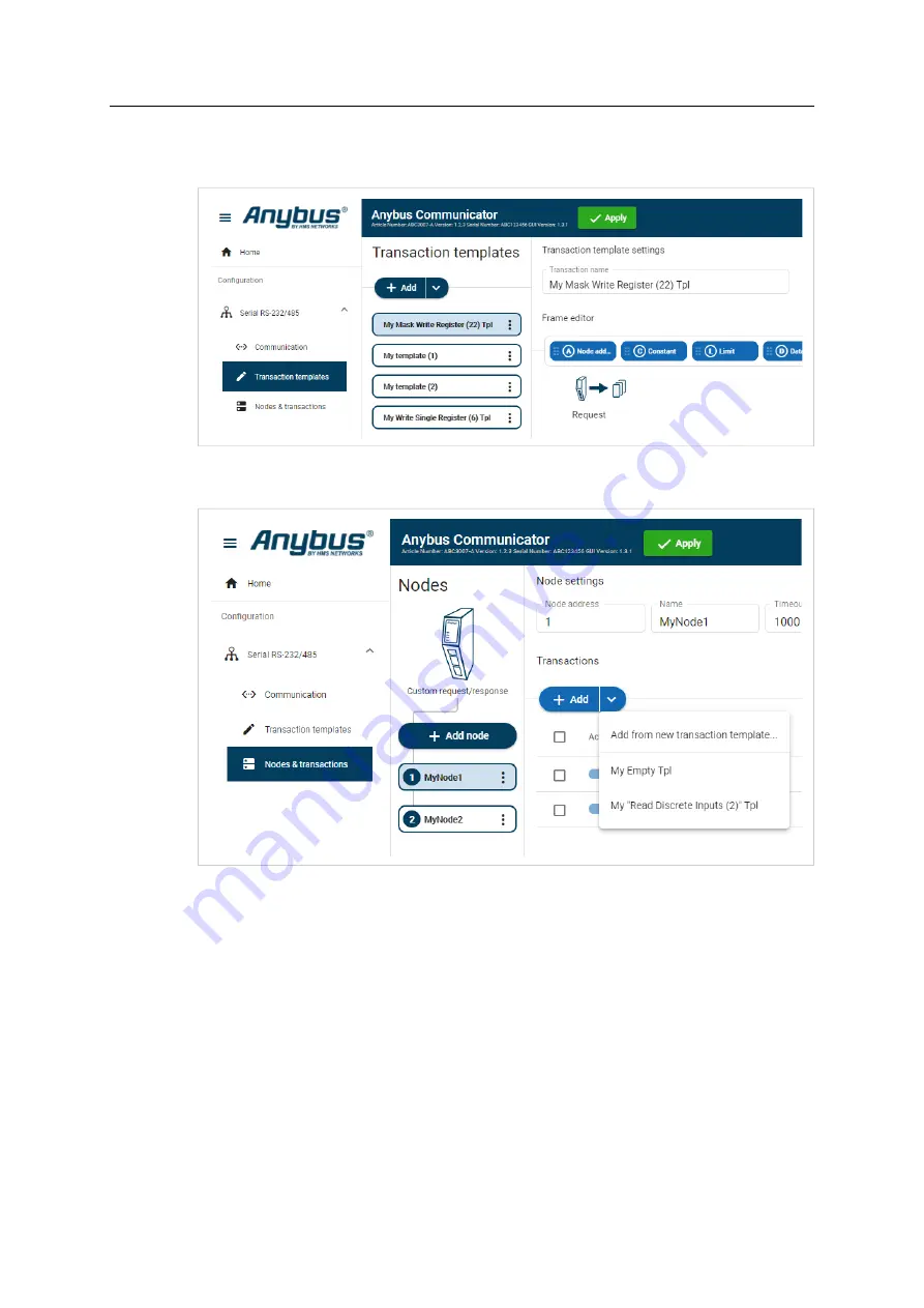 HMS Networks Anybus Communicator User Manual Download Page 59