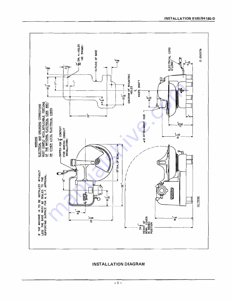 Hobart 8185-D Скачать руководство пользователя страница 5