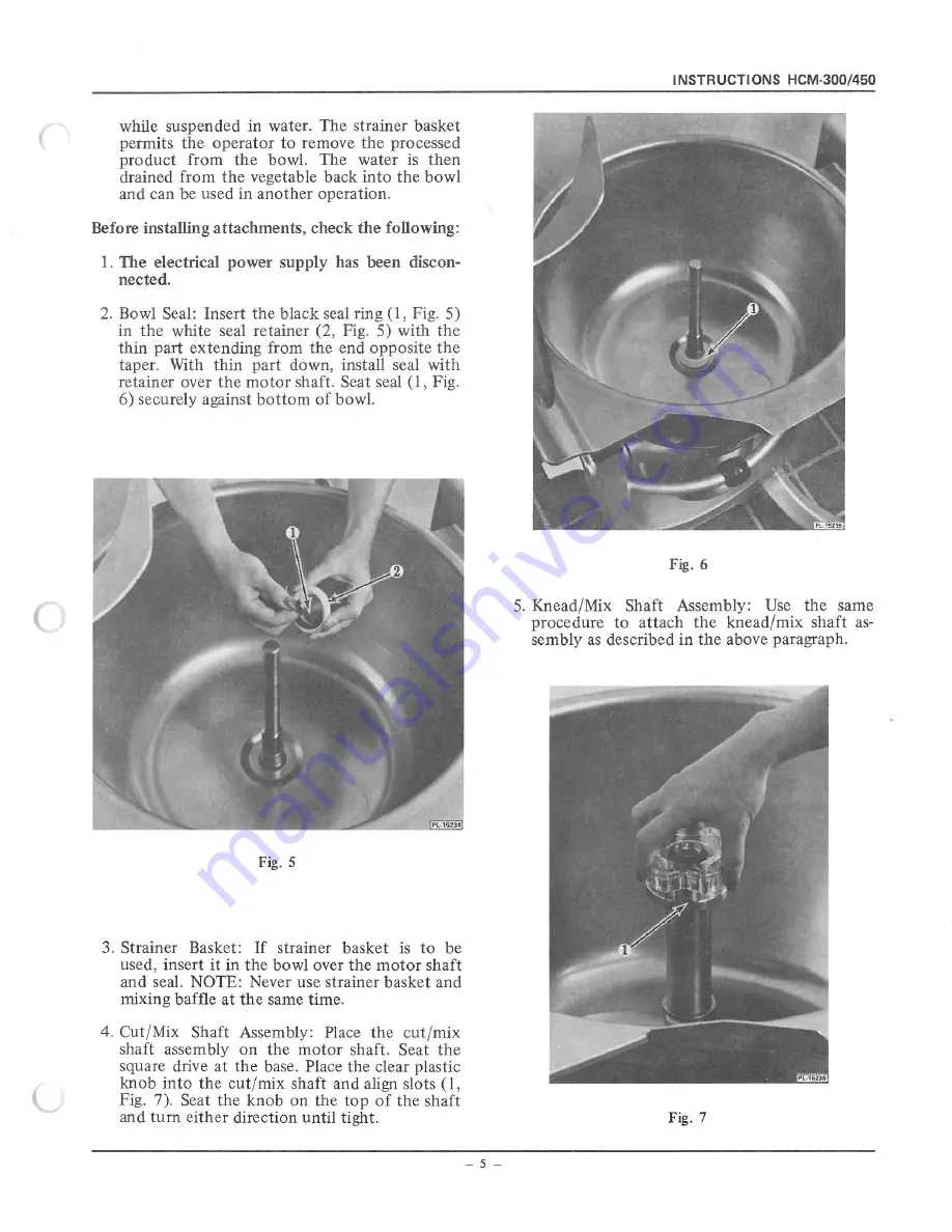 Hobart HCM-300 Instruction Manual Download Page 5