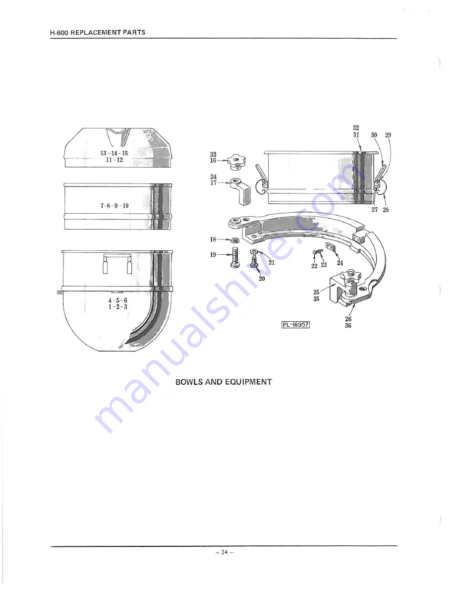 Hobart ML-19286 H-600-T Instruction Manual Download Page 24