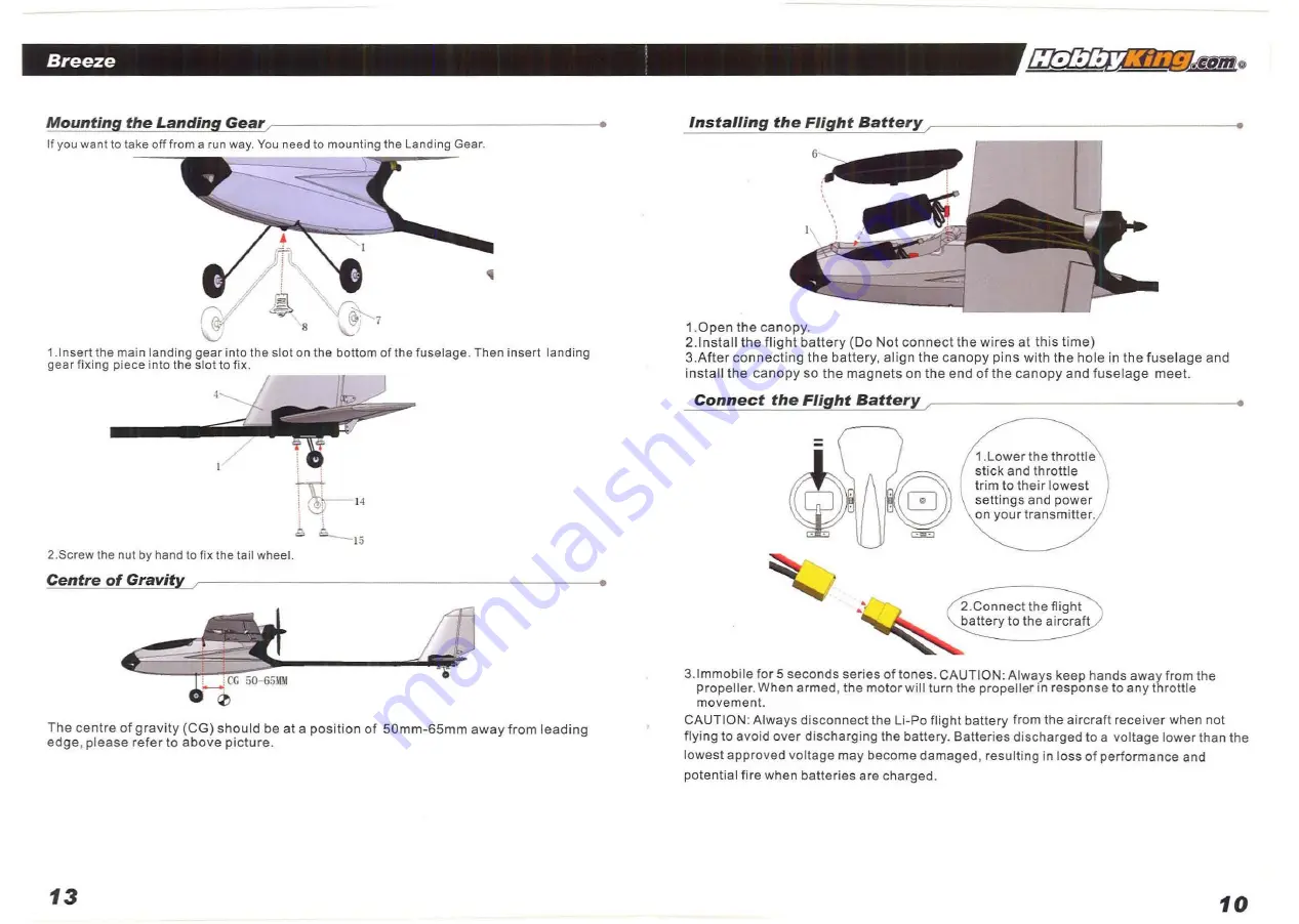 Hobby King Breeze User Manual Download Page 11