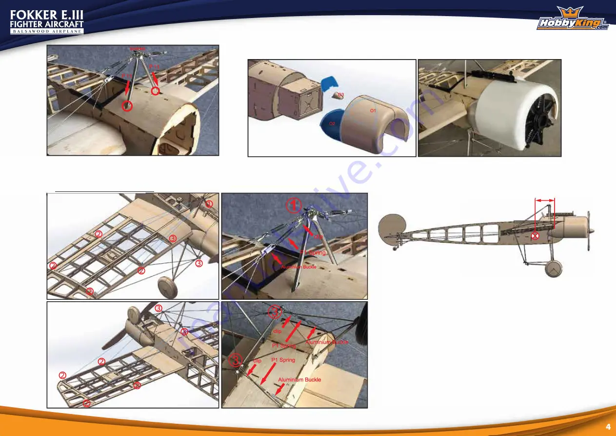 HobbyKing Fokker E.111 Fighter Aircraft Скачать руководство пользователя страница 4