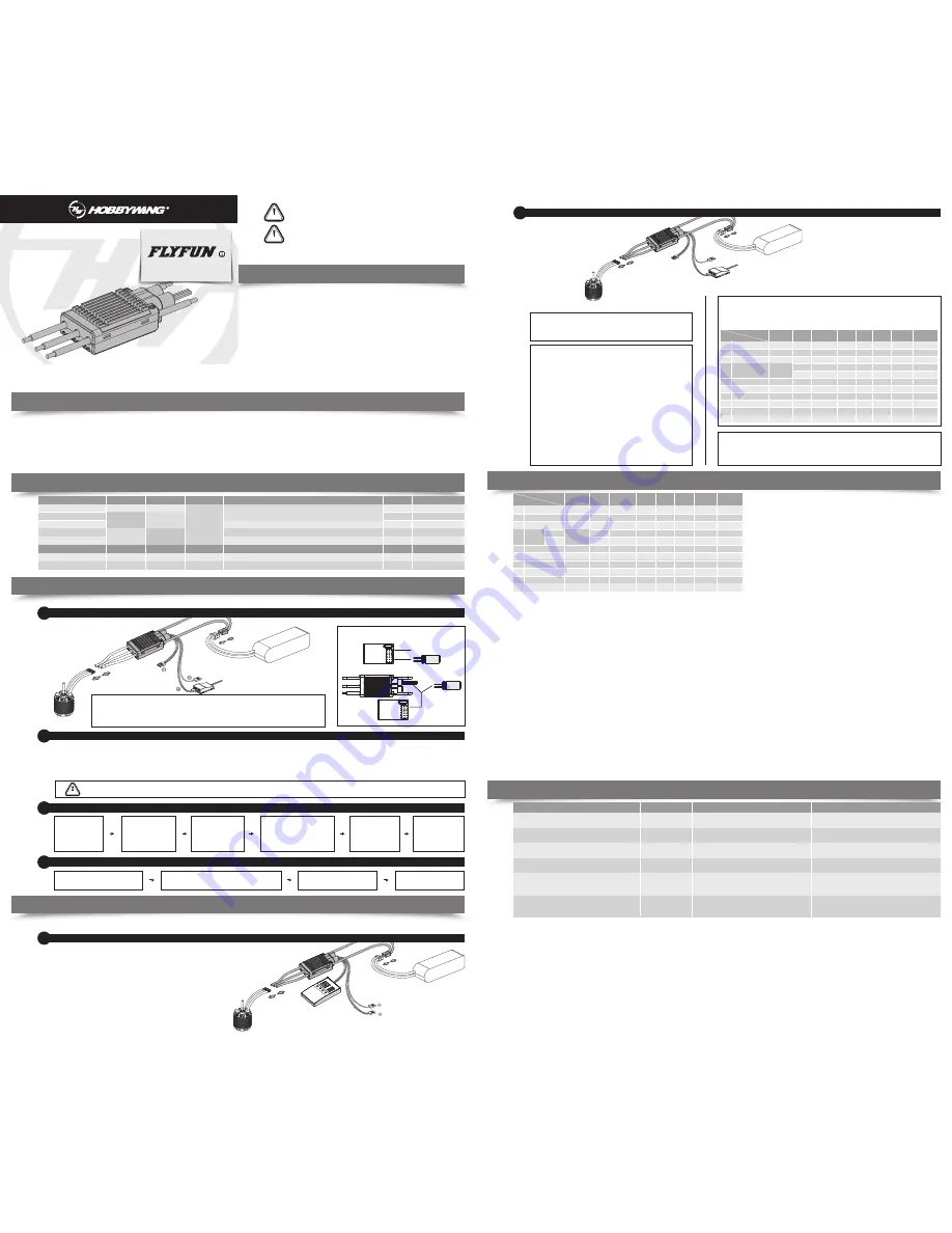 Hobbywing FLYFUN 120A OPTO V5 Скачать руководство пользователя страница 1