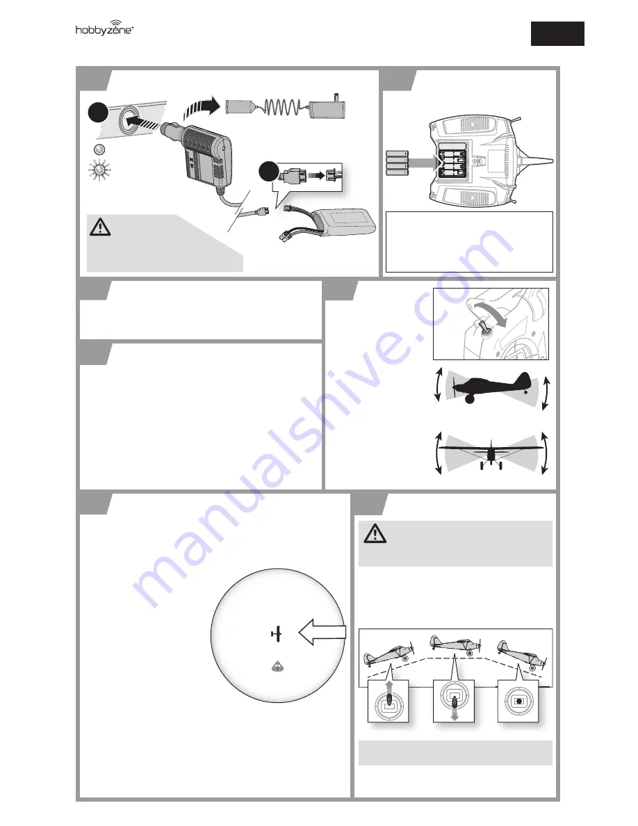 HobbyZone Carbon Cub S+ Quick Start Manual Download Page 1