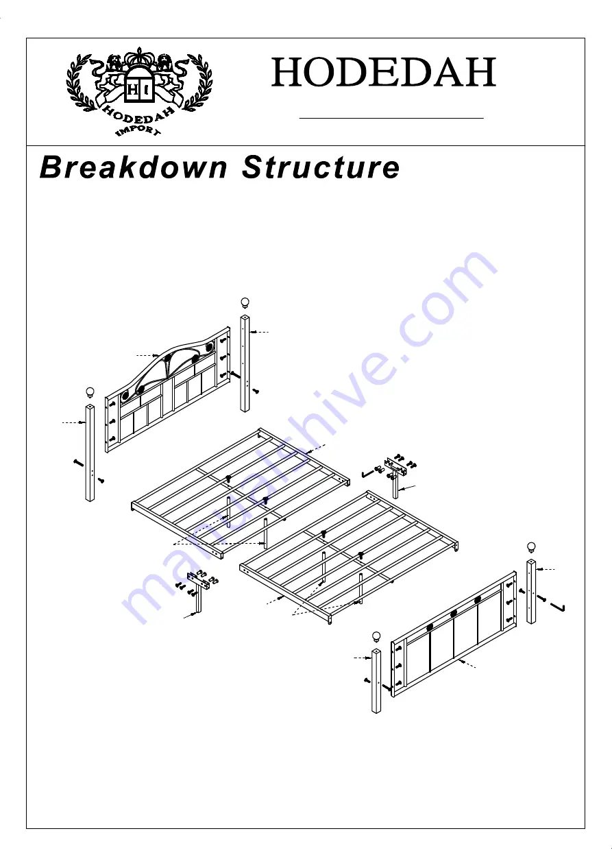 Hodedah HI803 Assembly Instructions Manual Download Page 4