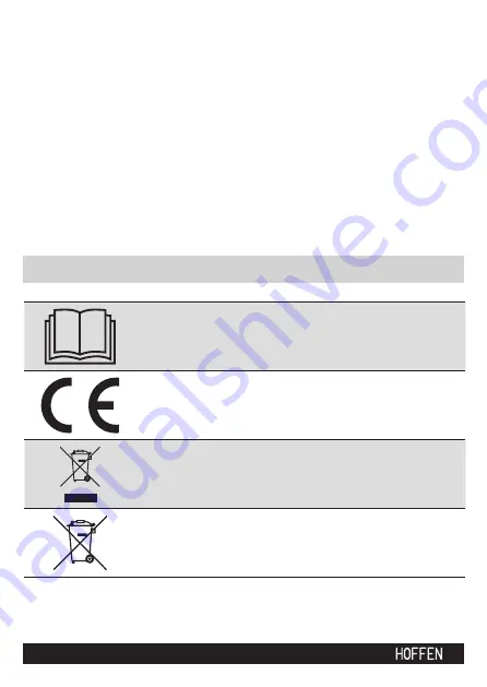 HOFFEN MS-8017-M Instruction Manual Download Page 22