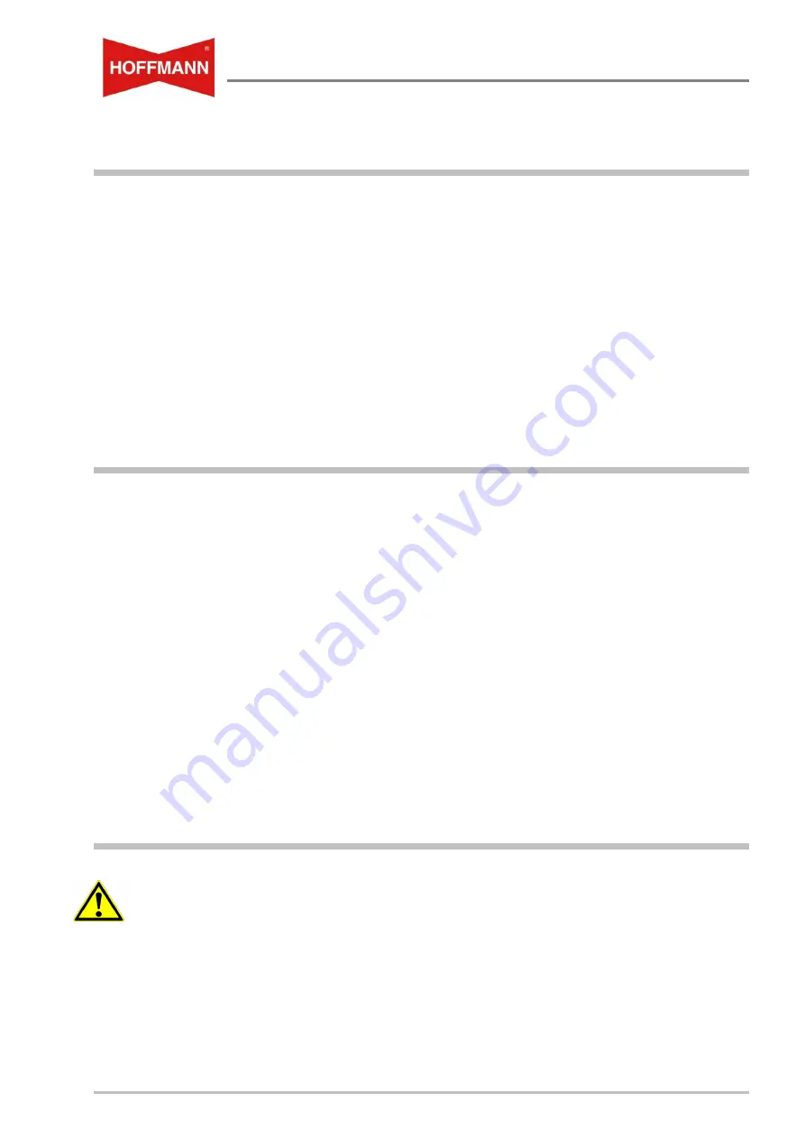 Hoffmann PP2-NCF Operating And Maintenance Manual Download Page 15