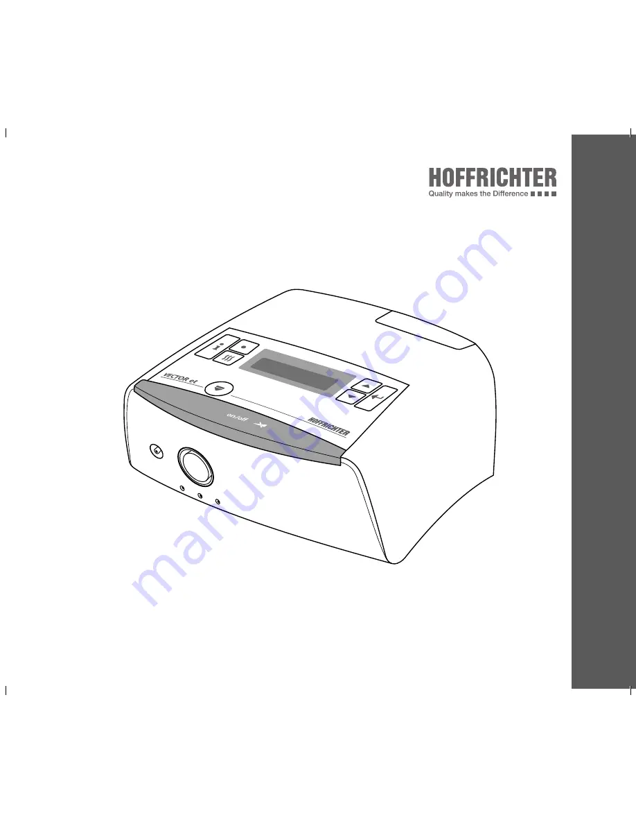 Hoffrichter VECTOR et Auto User Manual Download Page 1