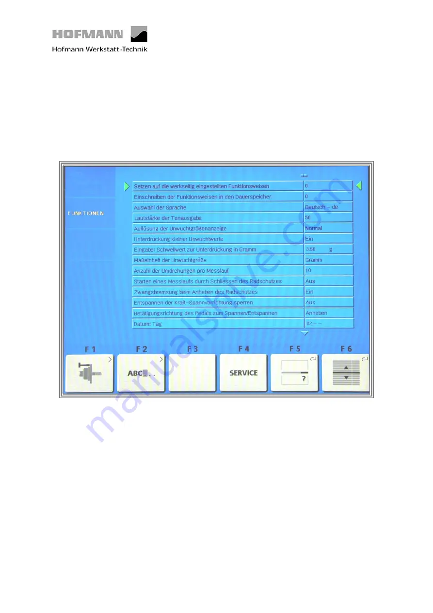 Hofmann geodyna 4801P Instructions For Adjustment Download Page 3