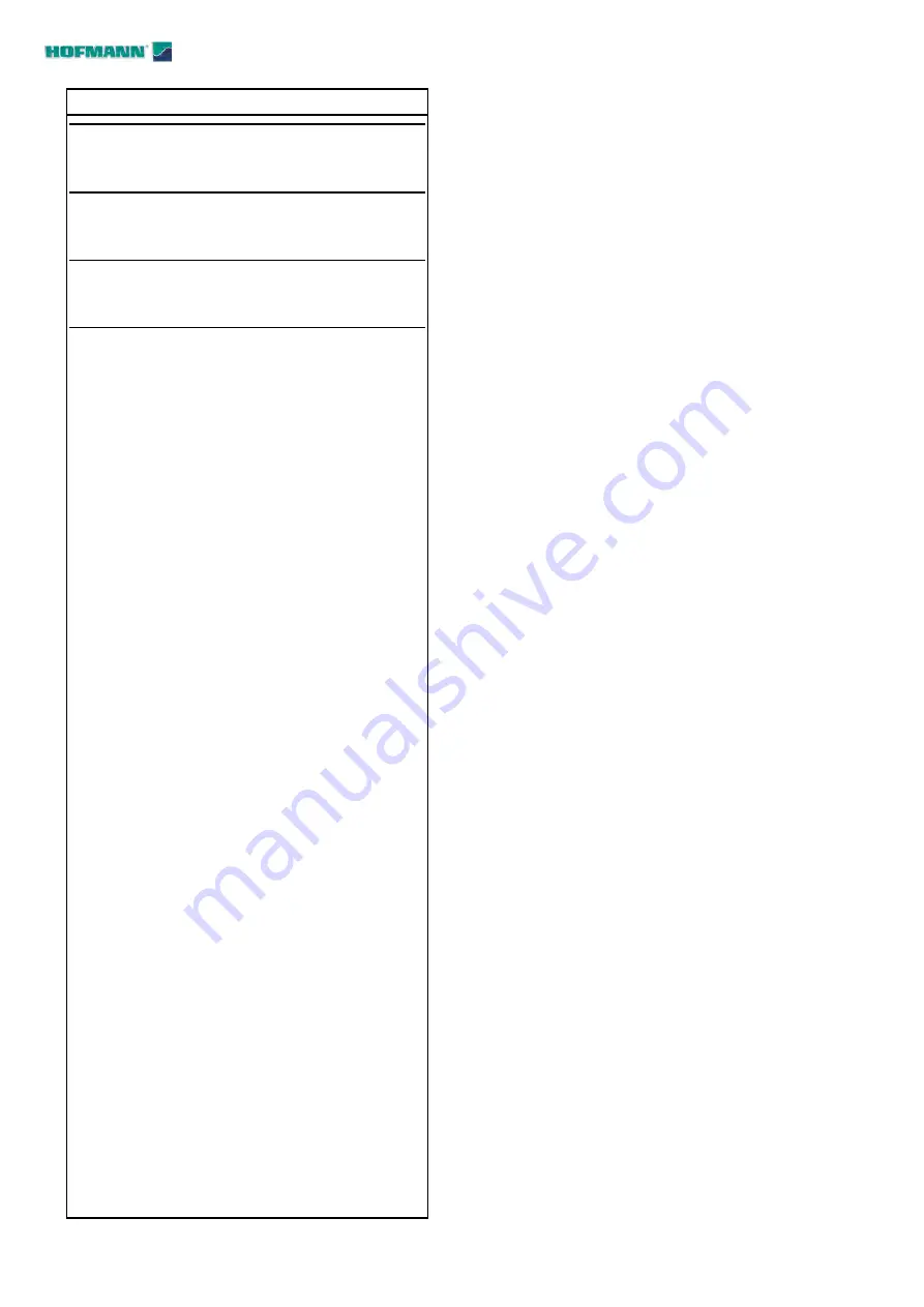 Hofmann monty 1620 Operation Manual Download Page 4