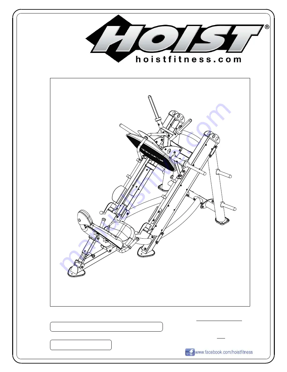 Hoist Fitness CF-3355 Скачать руководство пользователя страница 1