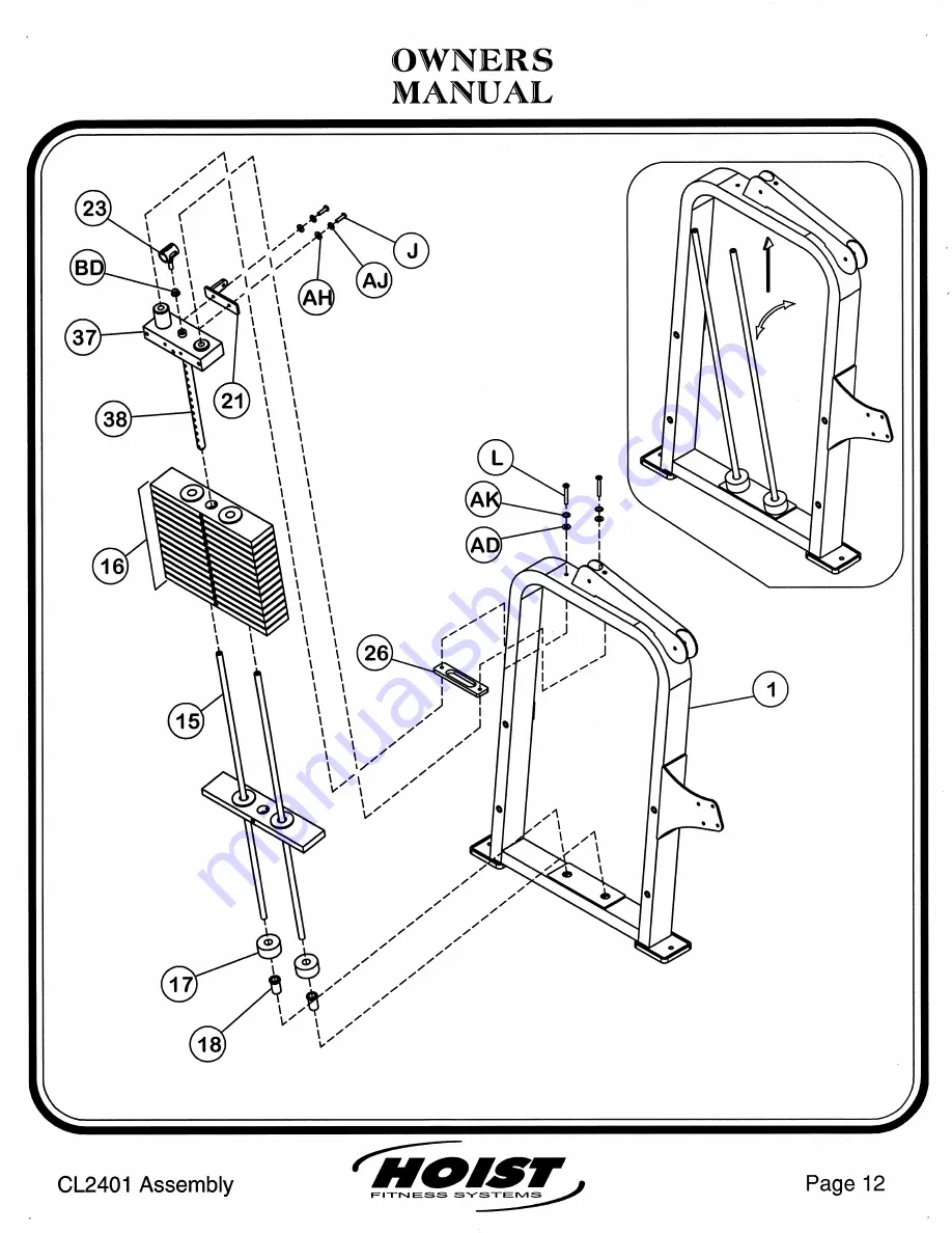 Hoist Fitness CL2401 Скачать руководство пользователя страница 13