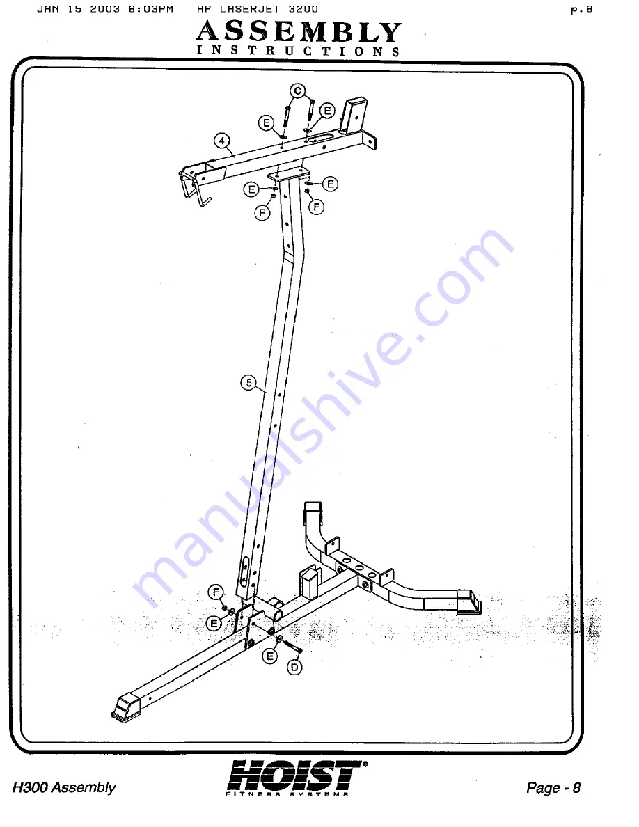 Hoist Fitness H300 Скачать руководство пользователя страница 8