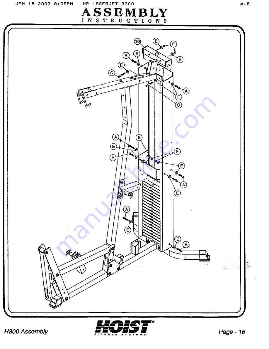 Hoist Fitness H300 Скачать руководство пользователя страница 16