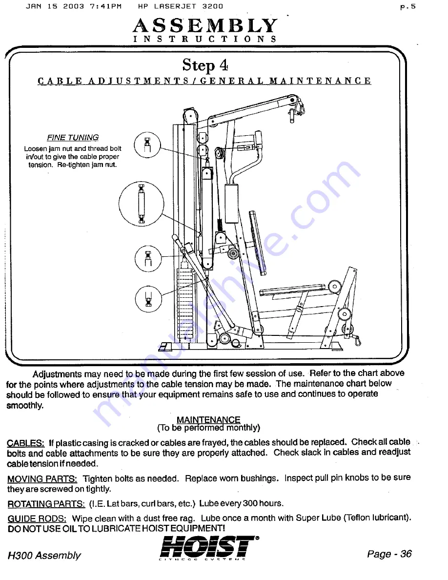 Hoist Fitness H300 Owner'S Manual Download Page 34