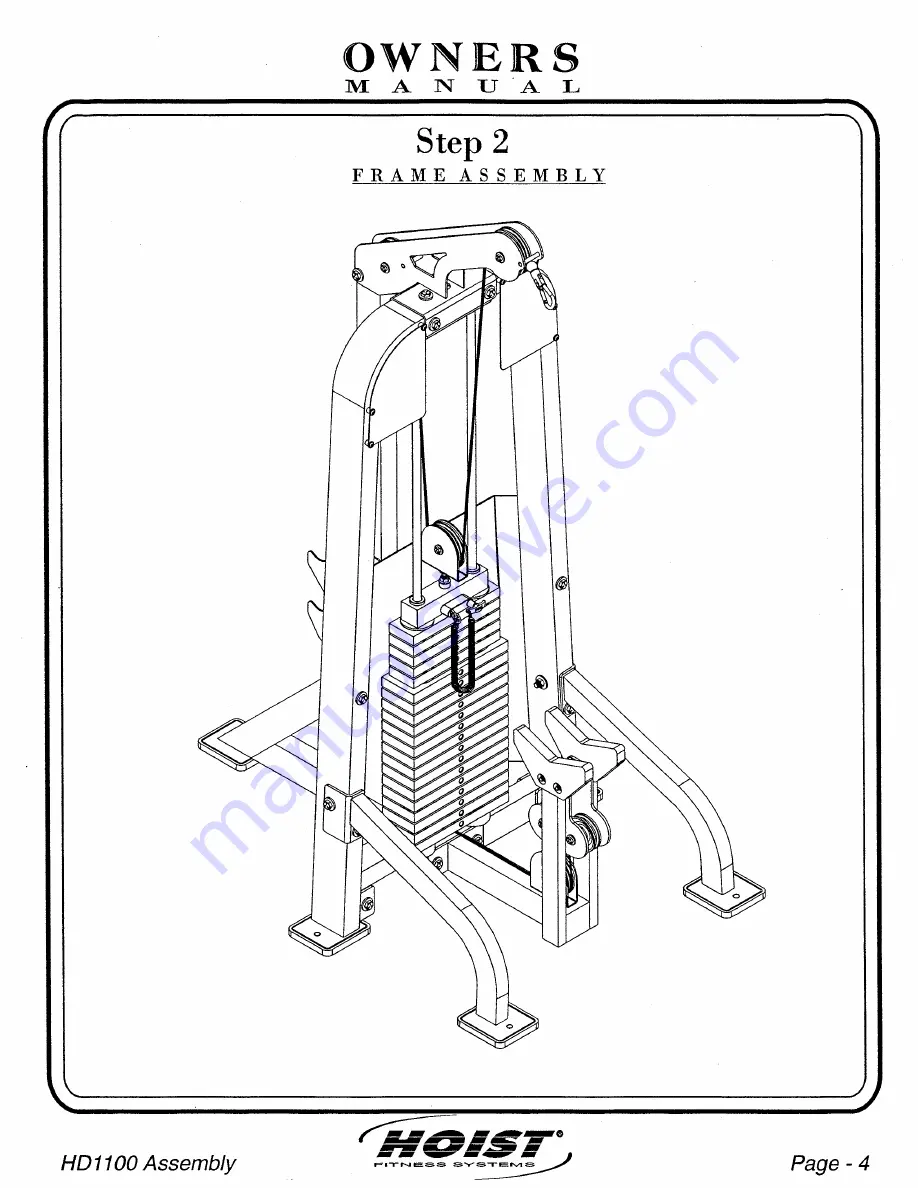 Hoist Fitness HD1100 Скачать руководство пользователя страница 5