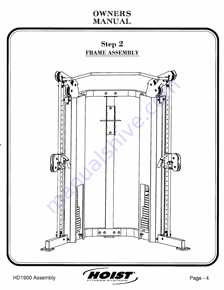 Hoist Fitness HD1900 Owner'S Manual Download Page 5