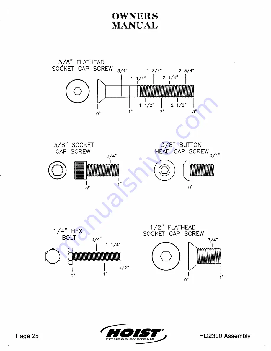 Hoist Fitness HD2300 Owner'S Manual Download Page 26