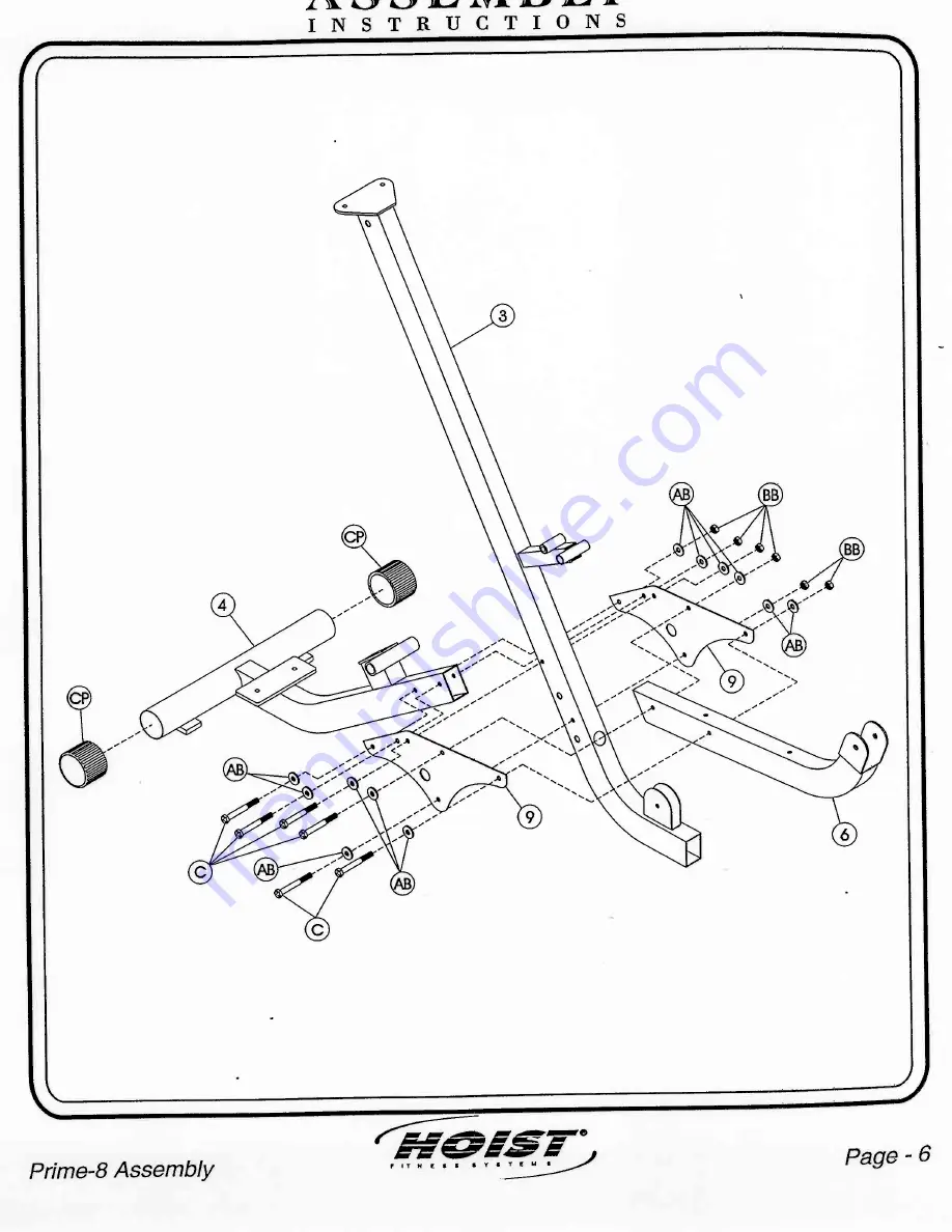 Hoist Fitness Prime-8 Owner'S Manual Download Page 5