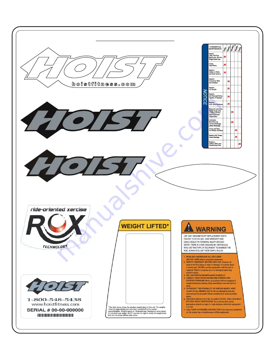 Hoist Fitness ROC-IT 0406 - 016 Скачать руководство пользователя страница 27