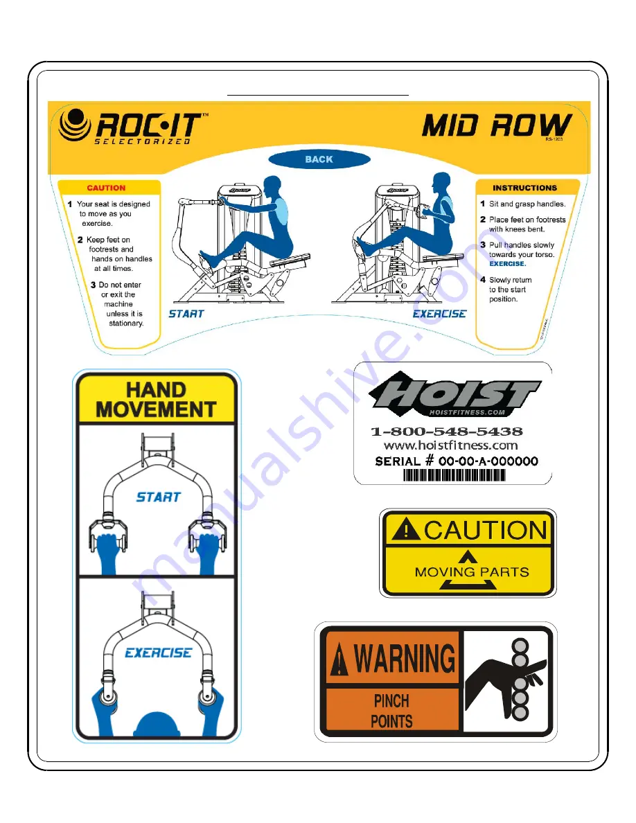 Hoist Fitness ROC-IT RS-1203-A Скачать руководство пользователя страница 18