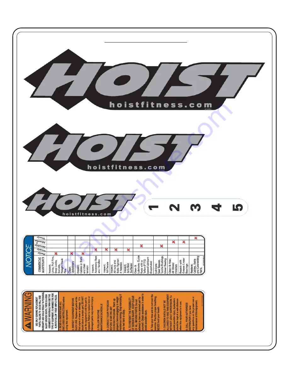 Hoist Fitness RPL-5101 Owner'S Manual Download Page 23