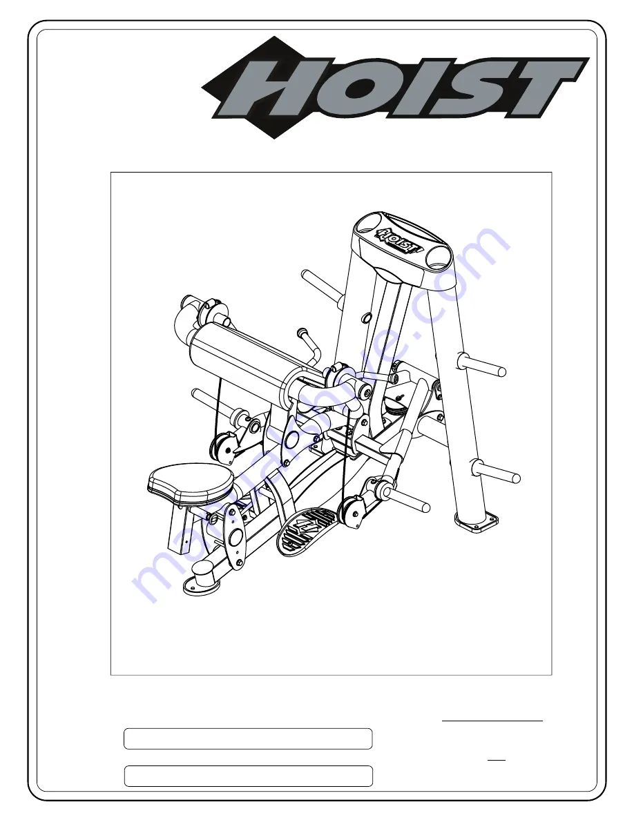 Hoist Fitness RPL-5102 Owner'S Manual Download Page 1