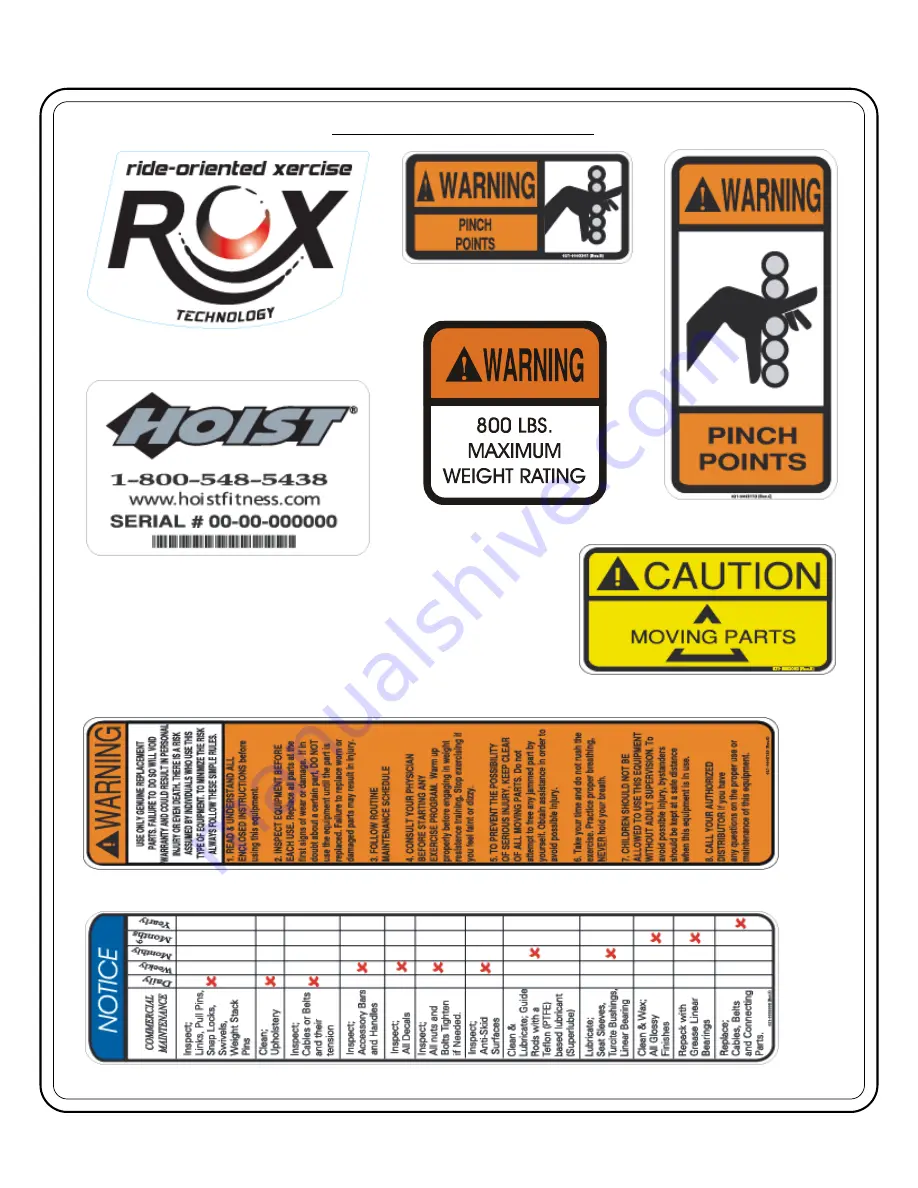 Hoist Fitness RPL-5303 Owner'S Manual Download Page 33