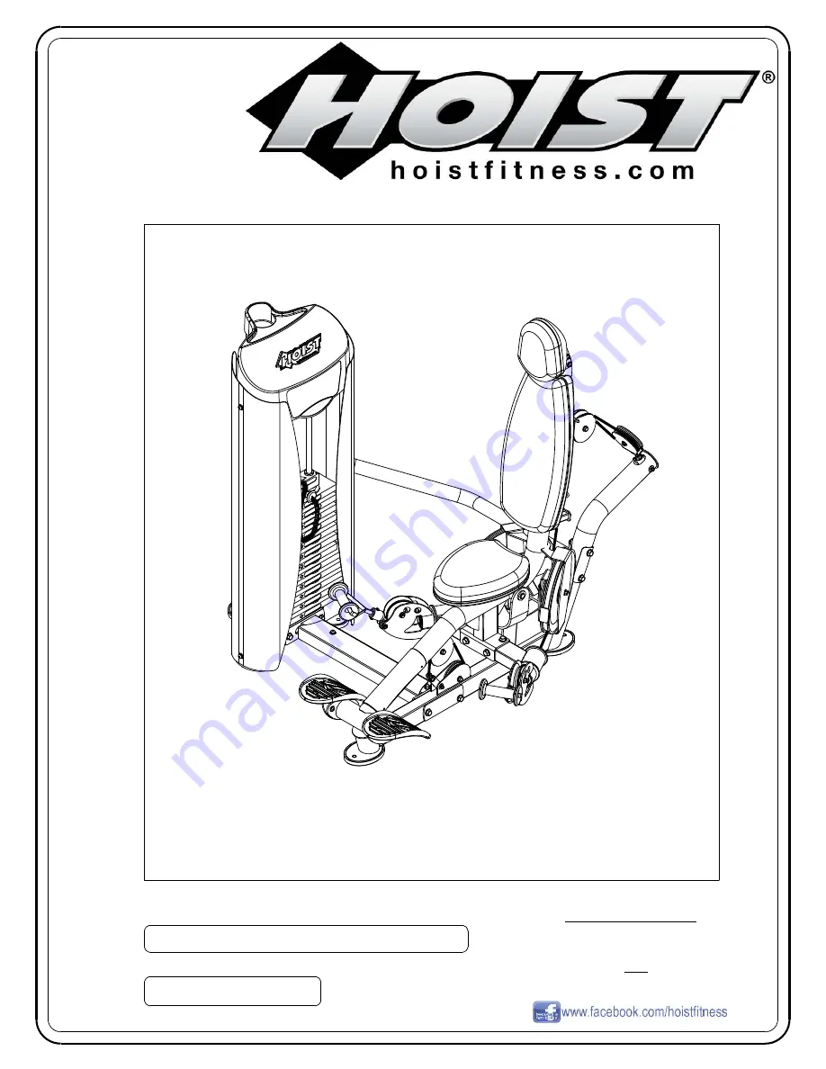 Hoist Fitness RS-1102-A Скачать руководство пользователя страница 1