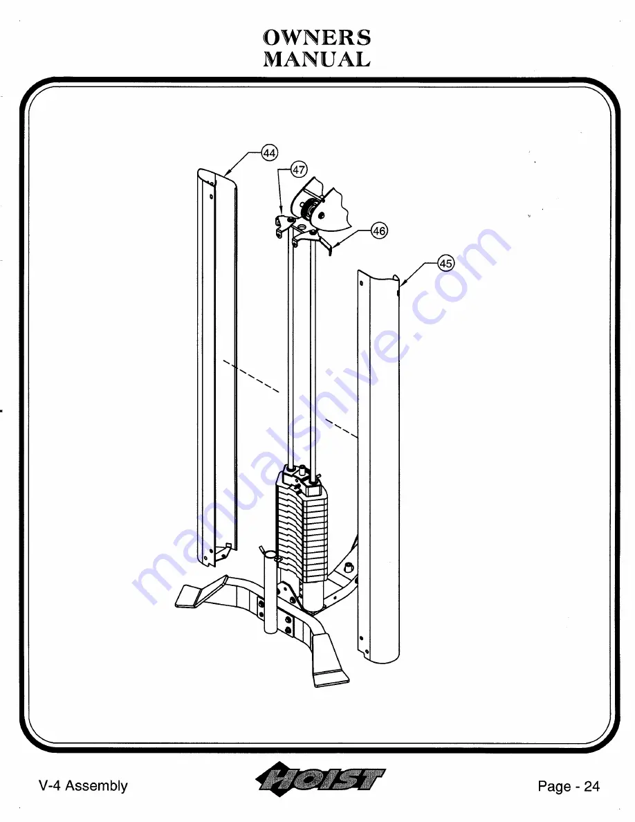 Hoist Fitness V-4a Owner'S Manual Download Page 25