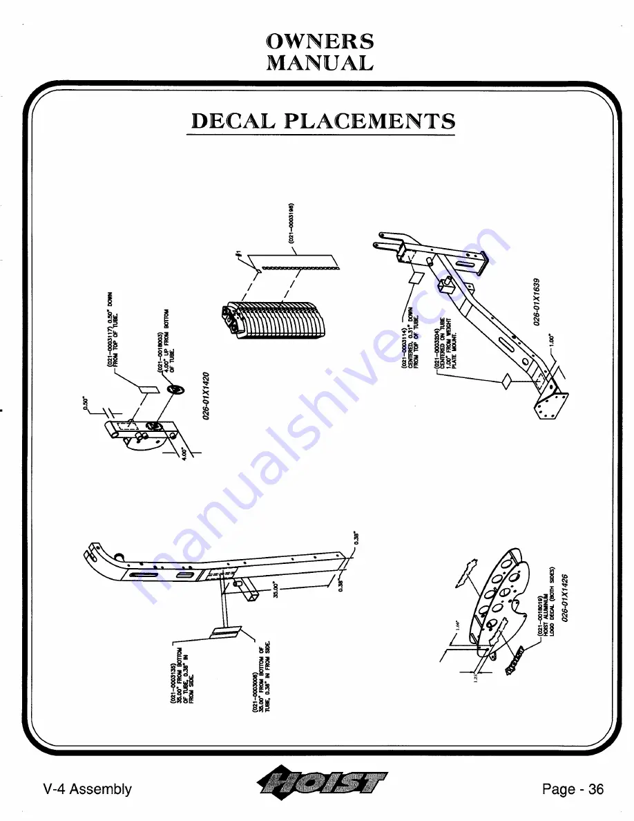 Hoist Fitness V-4a Owner'S Manual Download Page 37