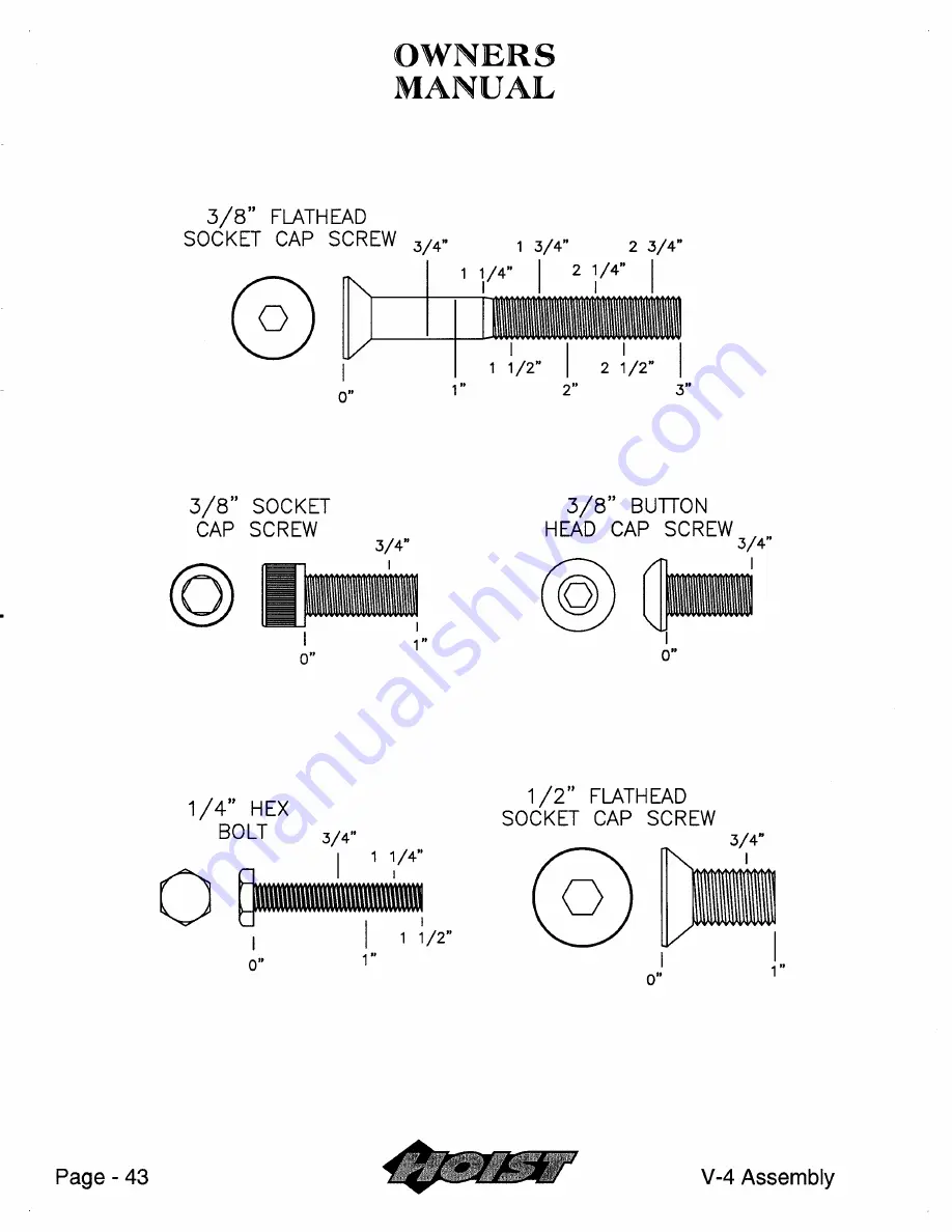 Hoist Fitness V-4a Owner'S Manual Download Page 44