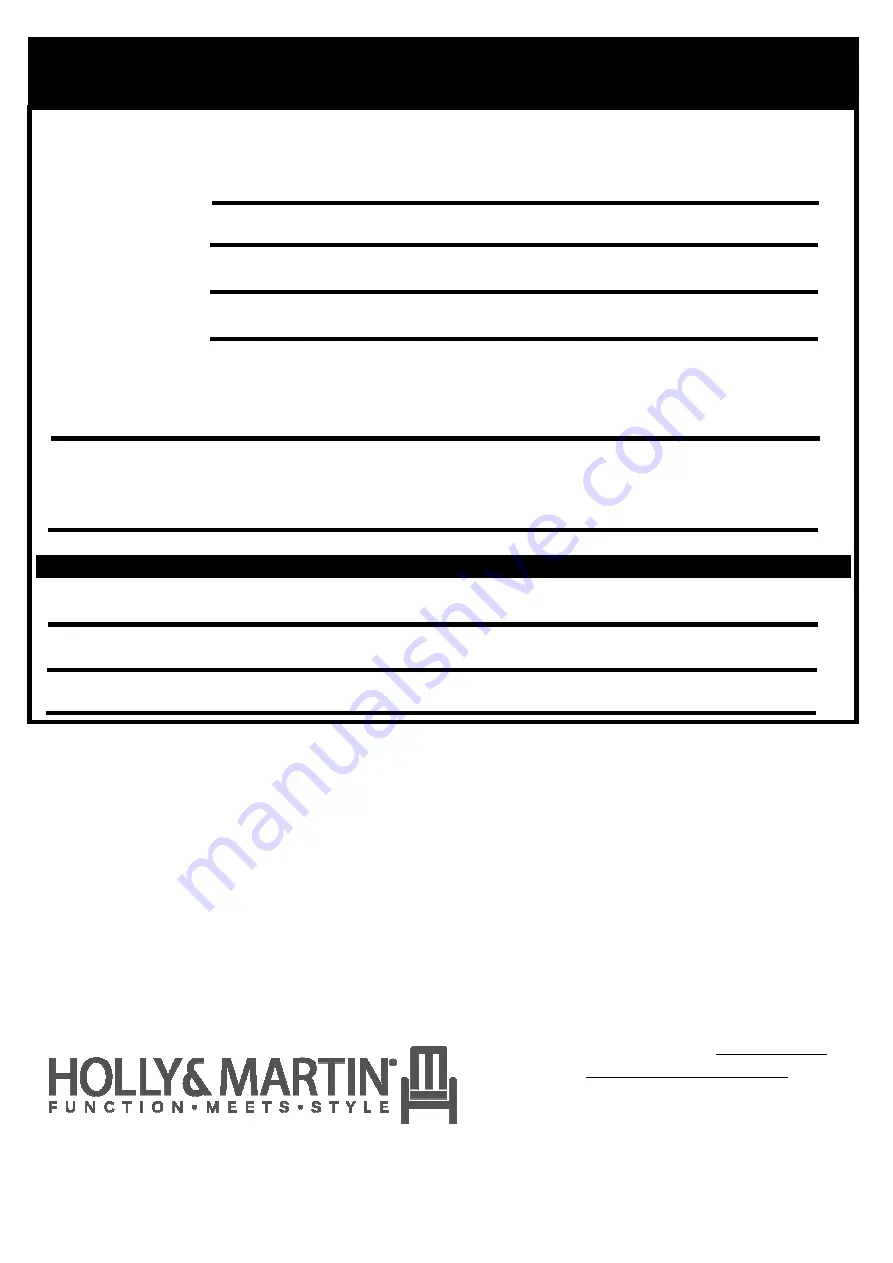 HOLLY & MARTIN CK792000TX Assembly Instructions Download Page 5