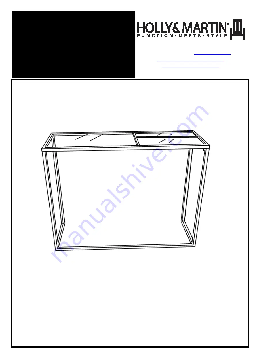 HOLLY & MARTIN CM991000TX Assembly Instructions Download Page 1