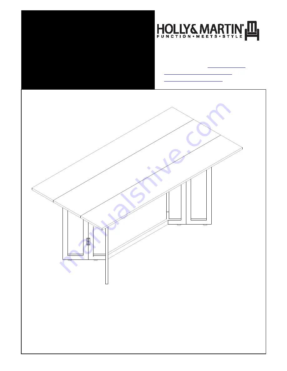 HOLLY & MARTIN DN744000TX Assembly Instructions Manual Download Page 1