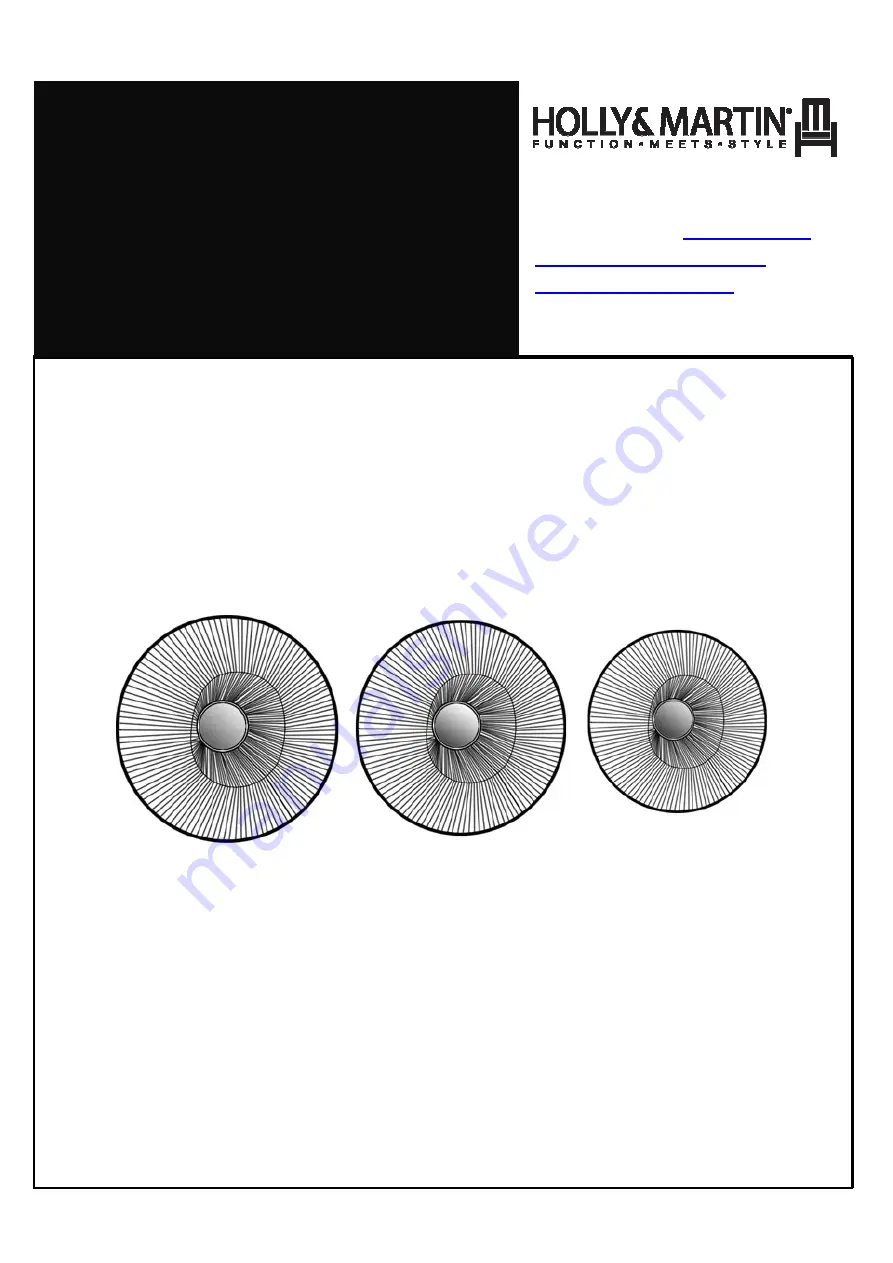 HOLLY & MARTIN Whoso WS892500TX Assembly Instructions Download Page 1