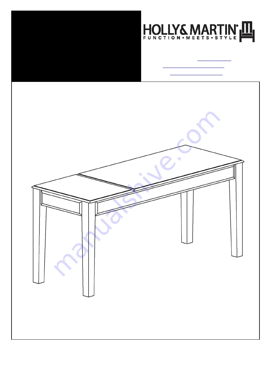 HOLLY&MARTIN HO977300TX Assembly Instructions Download Page 1